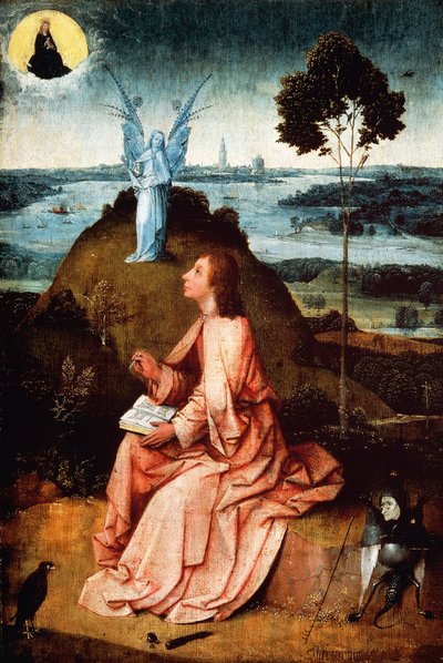 St John on Patmos by Hieronymus Bosch