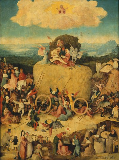 The Haywain Triptych (Central panel) by Hieronymus Bosch