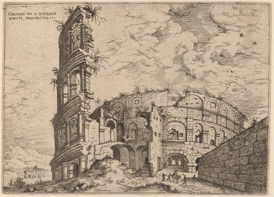 View of the Colosseum by Hieronymus Cock