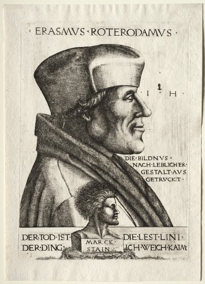Erasmus of Rotterdam by Hieronymus Hopfer