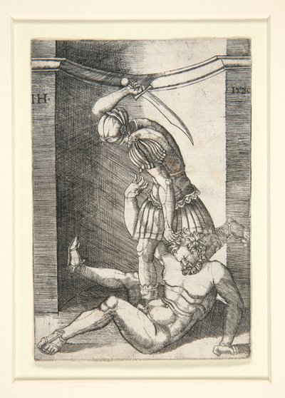 Soldier Slaying a Nude Man by Hieronymus Hopfer