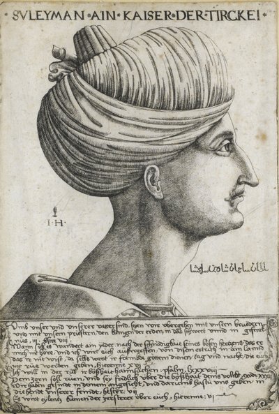 Sultan Suleiman I the Magnificent, ca 1530 by Hieronymus Hopfer