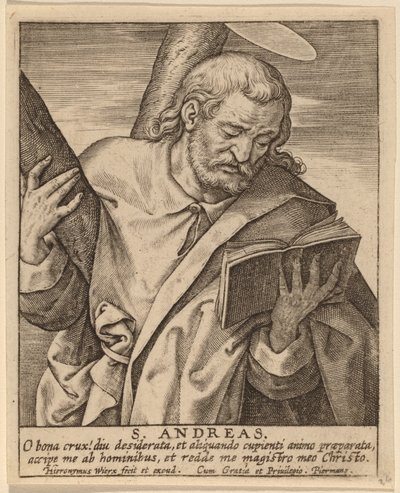 Saint Andreas by Hieronymus Wierix
