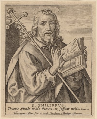 Saint Philip by Hieronymus Wierix