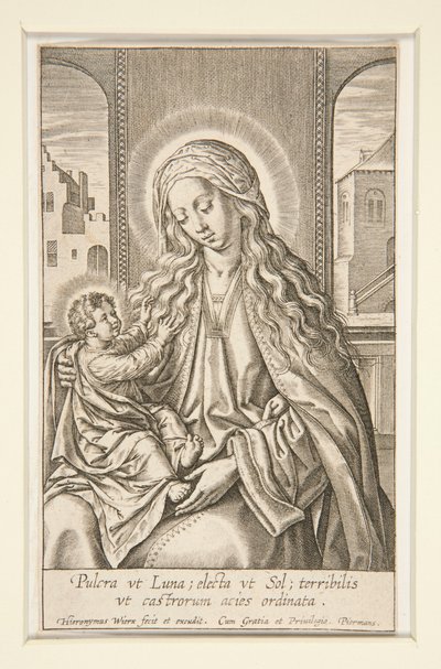 Virgin and Child by Hieronymus Wierix