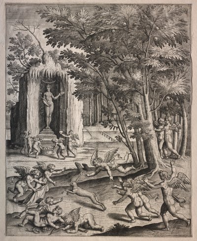 Cupids at Play by Hieronymus or Jerome Wierix