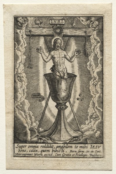 Super Omnia Reddidit, Amabilem by Hieronymus or Jerome Wierix