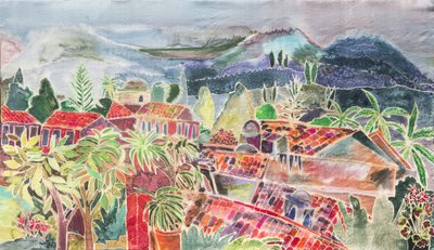Antigua Rooftops by Hilary Simon