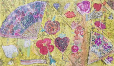 Fan and Flowers by Hilary Simon