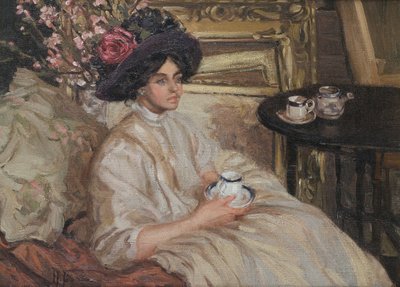 Afternoon Tea, 1917 by Hilda Fearon