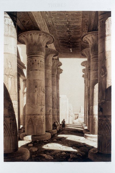 Hypostyle Hall of the Ramesseum, Thebes, Egypt by Himely