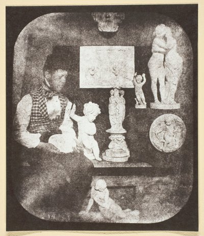 Bayard and His Statuettes by Hippolyte Bayard