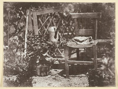 Chair in a Garden by Hippolyte Bayard