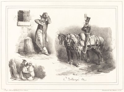 Three Vignettes by Hippolyte Bellange