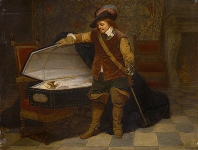 Cromwell and Charles I, after 1831 by Hippolyte Delaroche