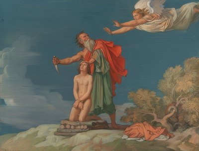 The Sacrifice of Isaac. 1860 by Hippolyte Flandrin