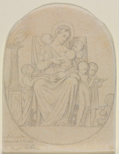 Saint Félicité and Her Seven Sons by Hippolyte Jean Flandrin