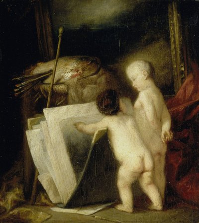 The Little Art Lovers by Hippolyte Michaud