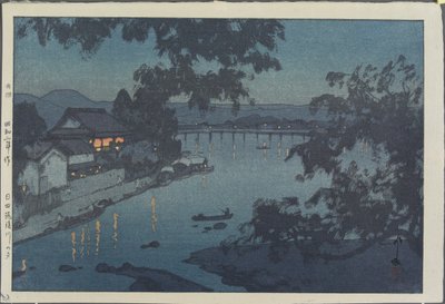 Evening on the Chikugo River in Hita by Hiroshi Yoshida