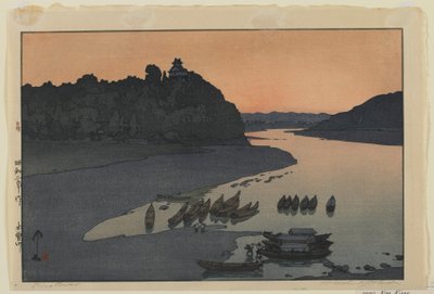 Kiso River, Showa era by Hiroshi Yoshida