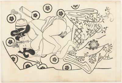 Erotic Scene by Hishikawa Moroshige (attributed to)