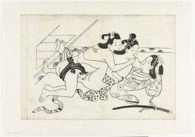 Erotic Scene by Hishikawa Moroshige (attributed to)