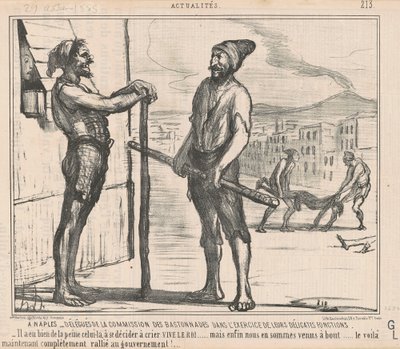 Naples: Delegates of the Commission by Honoré Daumier