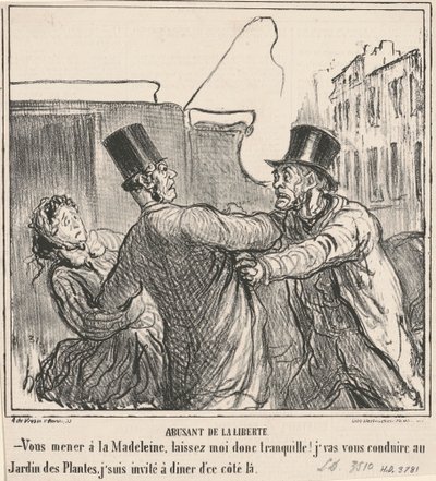 Abusing freedom by Honoré Daumier