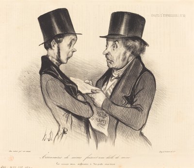 Mine Shareholders... by Honoré Daumier