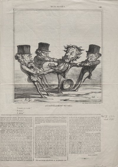 Actualities (No. 98): The quartering reinstated by Honoré Daumier