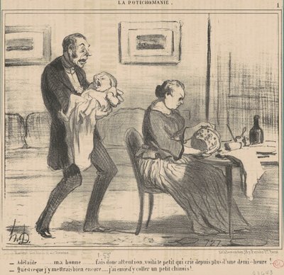 Adelaide ... my dear ... do ... by Honoré Daumier