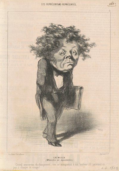 Adolphe Crémieux by Honoré Daumier