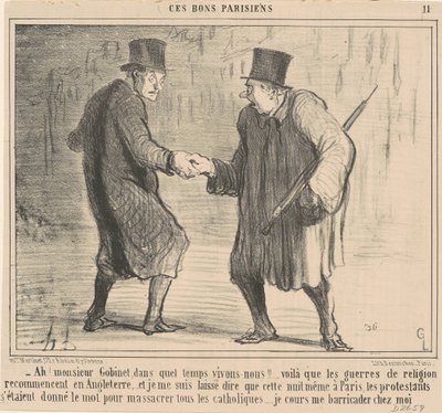 Ah! Mr. Gobinet, in What Time by Honoré Daumier