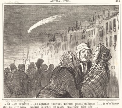 Ah!... the Comets... by Honoré Daumier