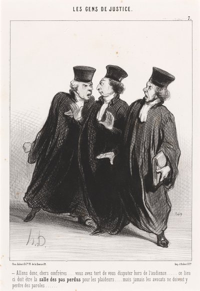 Come on, Dear Colleagues... by Honoré Daumier