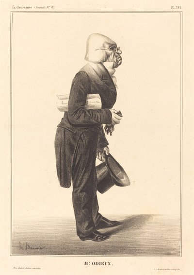 Antoine Odier by Honoré Daumier