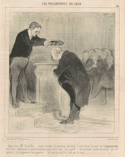 Come closer Mr. Gerenflot ... come receive ... by Honoré Daumier