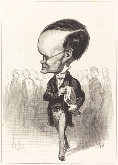Arm. Jacques Lherbette by Honoré Daumier