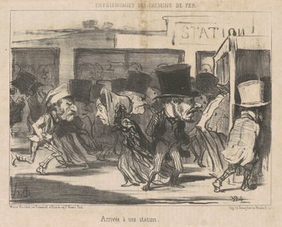 Arrival at a Station by Honoré Daumier
