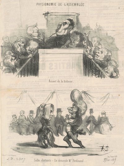 Assault on the Tribune by Honoré Daumier