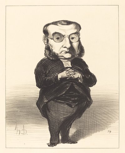 Ath. L. Charles Coquerel by Honoré Daumier