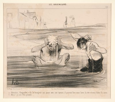 Attention, Gargouillet, v by Honoré Daumier