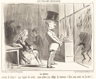 At Le Havre by Honoré Daumier