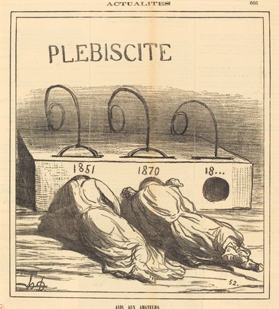 Notice to Amateurs by Honoré Daumier