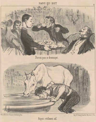 Yawning to Relieve Boredom by Honoré Daumier