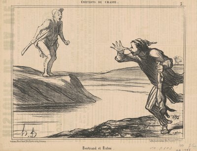 Bertrand and Raton by Honoré Daumier