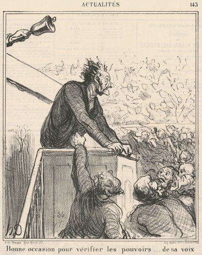 Good Opportunity to Check ... by Honoré Daumier