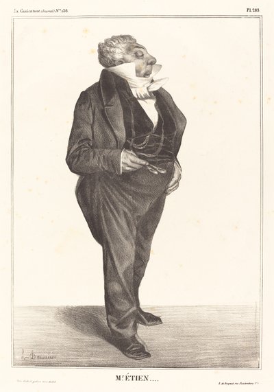 Charles Guillaume Étienne by Honoré Daumier