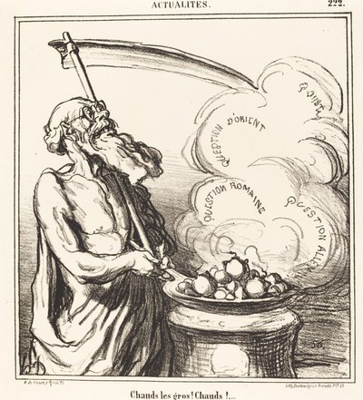 Hot, the big ones! hot!... by Honoré Daumier