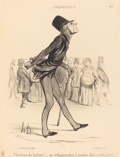 Chiennes de bottes!... by Honoré Daumier
